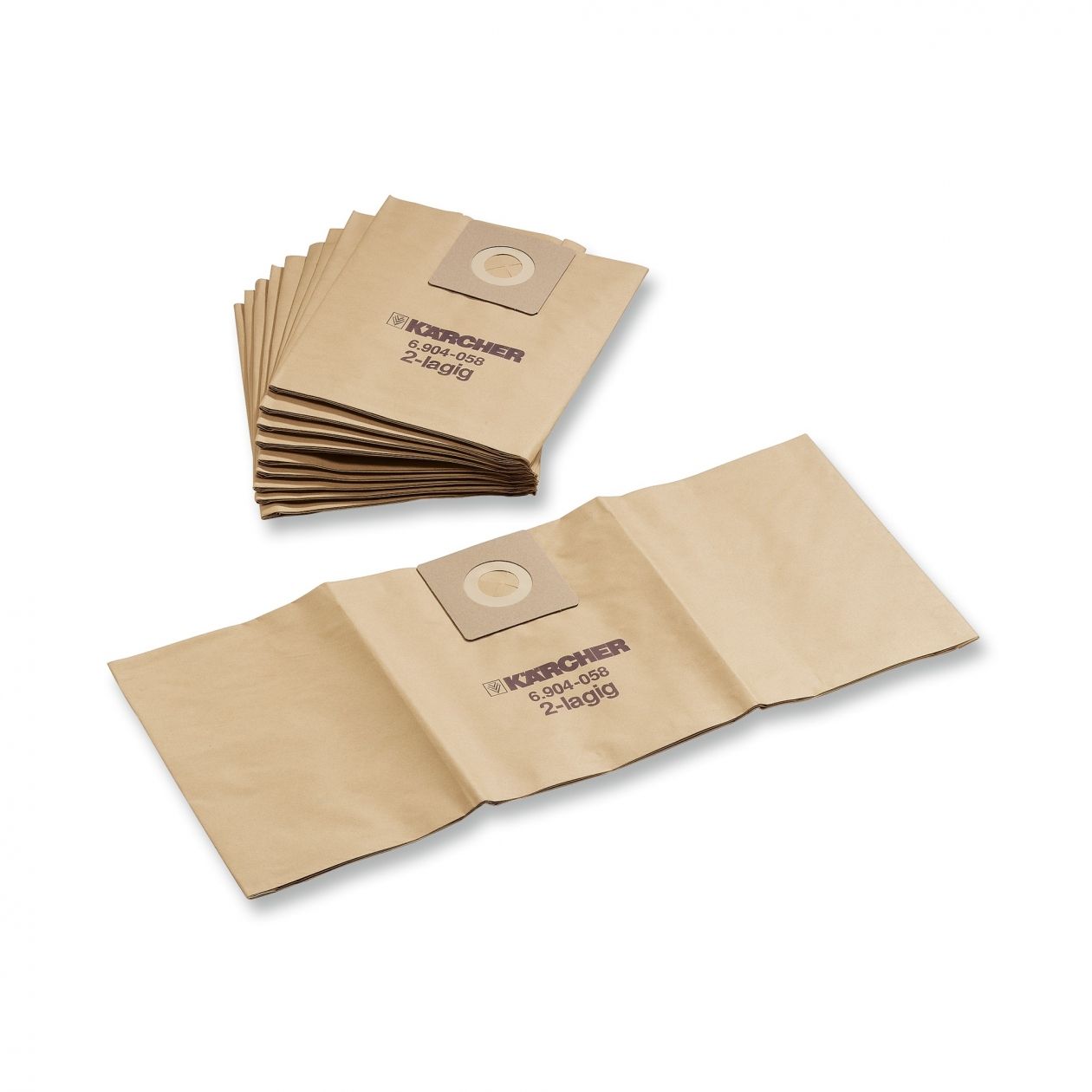 Бумажные фильтр-мешки Karcher для пылесосов T 12/1, 200 шт.